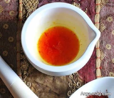 زعفران دم کرده جهت تهیه پاناکوتا زعفرانی