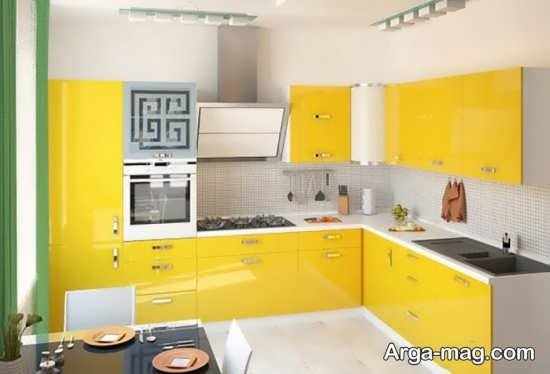 نمونه های متنوع و خاص از آشپزخانه زرد