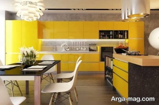 بهترین تزیینات آشپزخانه زرد