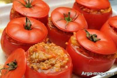 طرز تهیه دلمه گوجه فرنگی با طعم معرکه