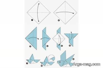 نحوه درست کردن کاردستی ساده با اوریگامی