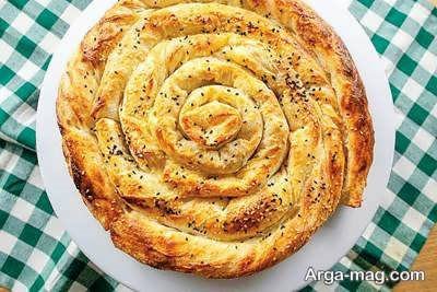 طرز تهیه بورک حلزونی لذیذ