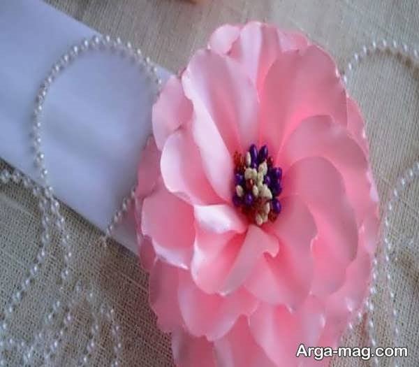 آموزش تصویری گلسازی با پارچه ساتن با روشی آسان
