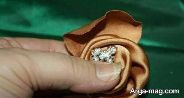 طریقه درست کردن گل با پارچه