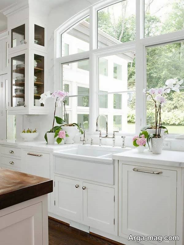 دیزاین آشپزخانه پنجره دار به استفاده از روش های آسان