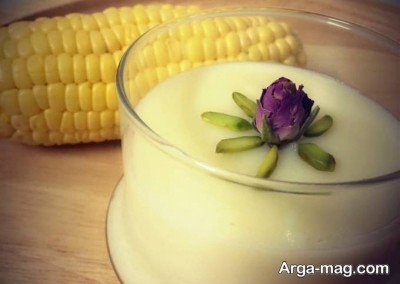 طرز تهیه فرنی آرد ذرت