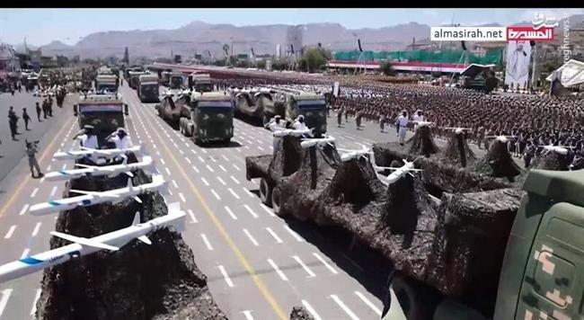 نگاهی به رژه نهمین سالگرد انقلاب یمن/ برد موشک‌های بالستیک یمنی از 2 هزار کیلومتر عبور کرد/ رونمایی یمن از موشکی که تمام اسرائیل را زیر آتش خواهد برد +فیلم و تصاویر