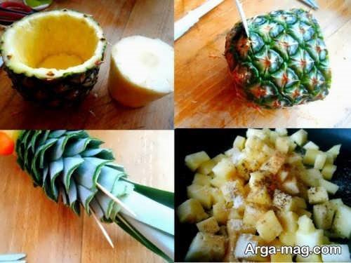 تزیین آناناس با روشی جالب 