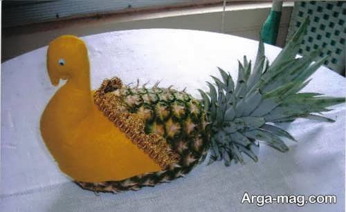 تزیین آناناس با روشی زیبا 