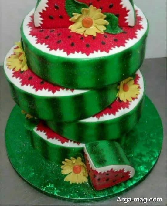 قشنگ ترین تزئینات کیک شب یلدا 