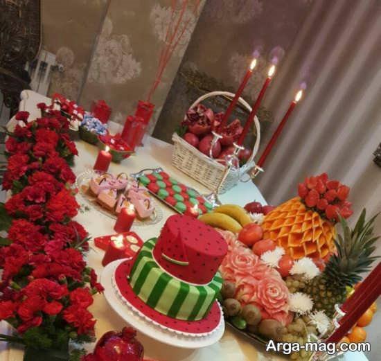 باحال ترین تزئینات میز شب یلدا 