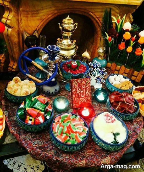 تزئینات زیبای میز شب یلدا 
