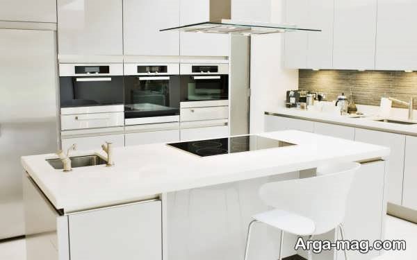 مدل های جدید دیزاین آشپزخانه رنگ روشن