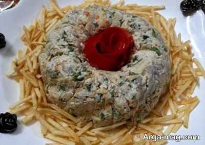 طرز تهیه سالاد مرغ و قارچ