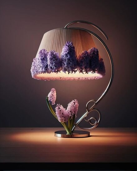 طرح های زیبا از چراغ خواب هایی الهام گرفته از گل 