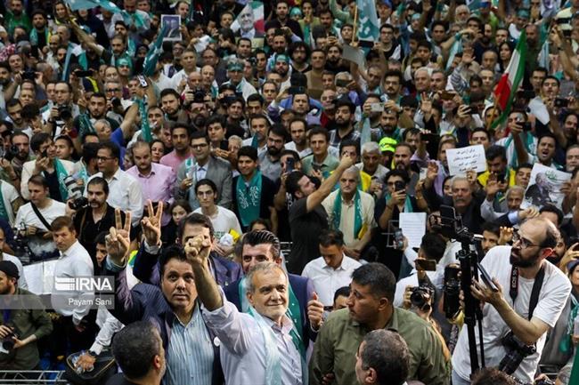 گردهمایی انتخاباتی هواداران «مسعود پزشکیان»