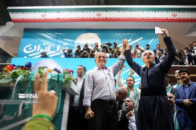 گردهمایی انتخاباتی هواداران «مسعود پزشکیان»
