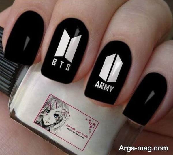 طراحی متفاوت ناخن BTS