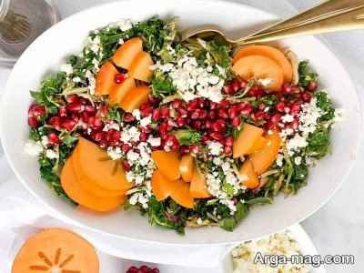 طرز تهیه سالاد خرمالو