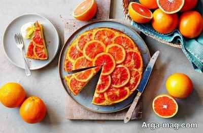 طرز تهیه کیک برگردان پرتقال