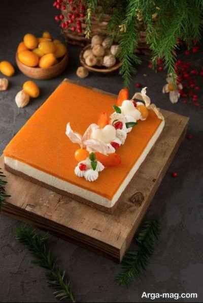 طرز تهیه چیز کیک خرمالو خانگی