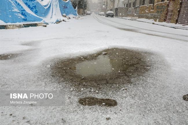 بارش برف در تهران