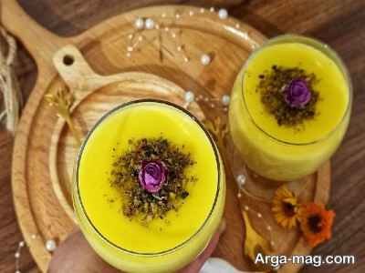 طرز تهیه فرنی بستنی دسر سنتی ایرانی