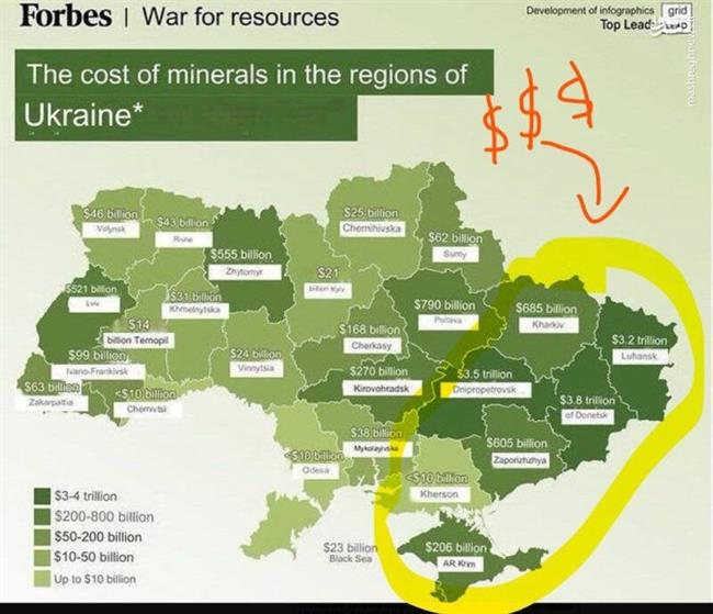 طرح ویژه ترامپ برای غارت معادن 15 تریلیون دلاری اوکراین/ 70 درصد منابع زیرزمینی اوکراین در کنترل روسیه قرار دارد +نقشه و تصاویر