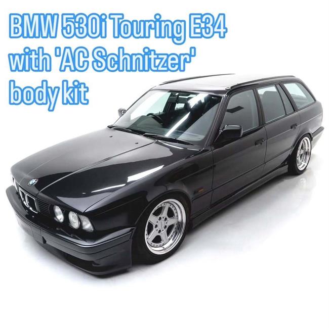 مروری بر شاهکار کلاسیک: ب‌ام‌و 530i تورینگ E34 با کیت بدنه اسپرت AC Schnitzer