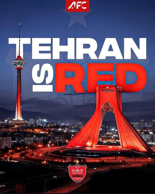 عکس ؛ پوستر AFC پس از دربی؛ Tehran is RED