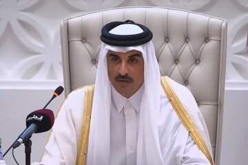 امیرقطر خواستار تشکیل کشور مستقل فلسطین با پایتخت قدس شرقی شد