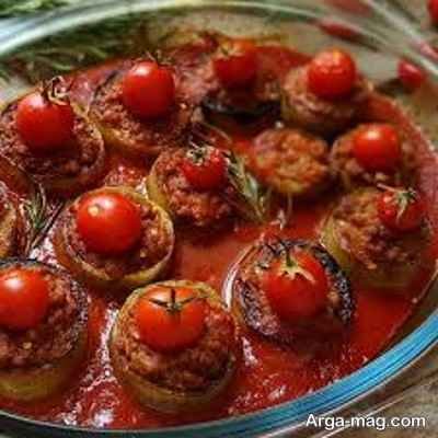 طرز تهیه خوراگ گوشت و بادمجان