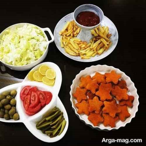 دیزاین ویژه ناگت مرغ