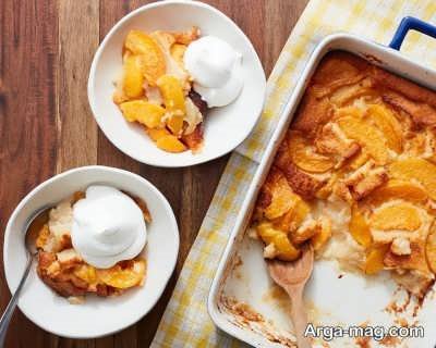 طرز تهیه کابلر هلو دسر بریتانیایی محبوب