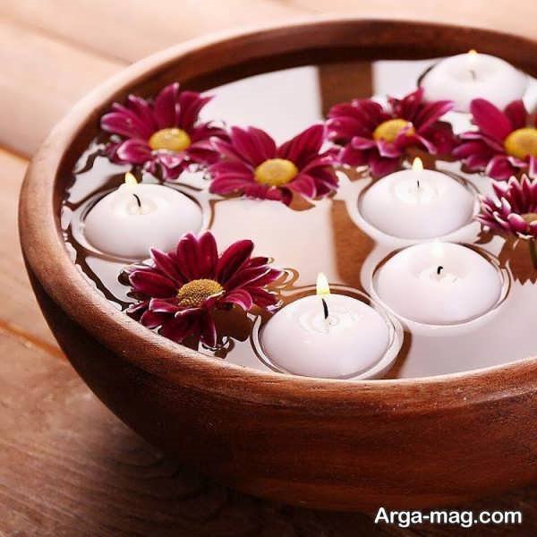 ایده هایی متنوع از شمع شناور یا شمع وارمر روی آب