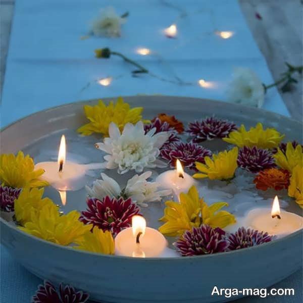 مدل شمع شناور برای تزیین ولنتاین، تولد، عروسی و ...