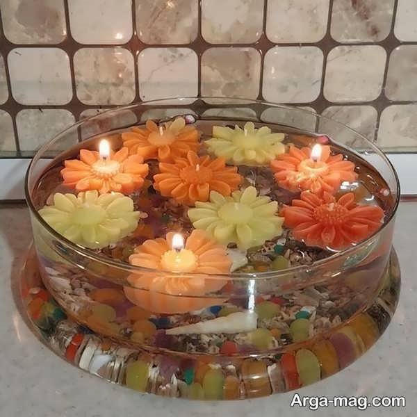 مدل شمع شناور برای تزیین ولنتاین، تولد، عروسی و ...