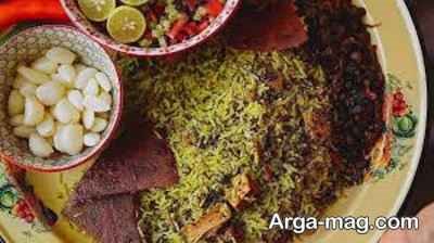 طرز پخت سبزی پلو دامغانی