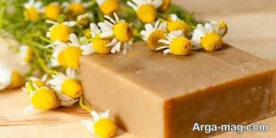 طرز تهیه صابون بابونه خانگی برای از بین رفتن جوش و آکنه و تقویت ریشه مو