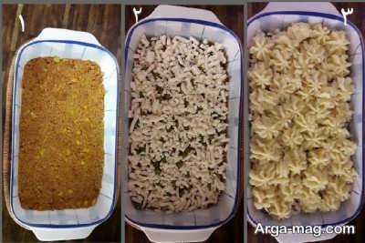 مراحل تهیه پای چوپان
