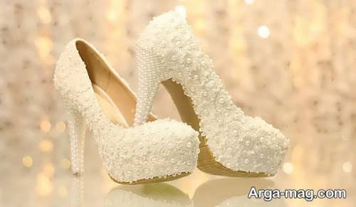 کفش کار شده برای عروس