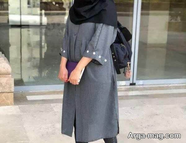 مدل مانتو دانشجویی در رنگ زیبا