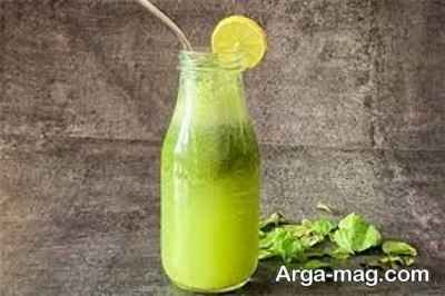 مراحل تهیه اسموتی نعناع