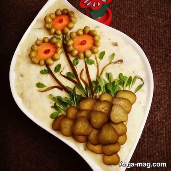 تزیین سالاد برای اشتهابرانگیز بودن