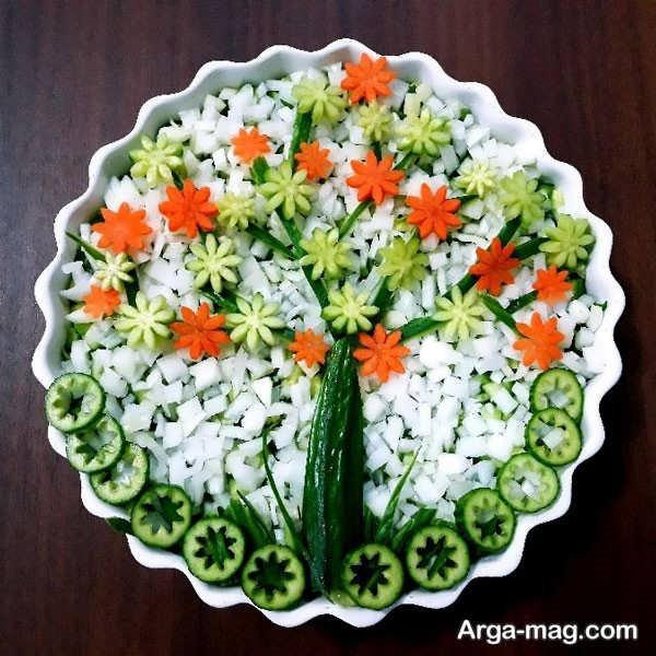 تزیین سالاد برای اشتهابرانگیز بودن