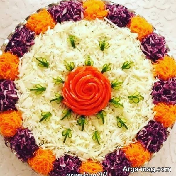 دیزاین سالاد برای کنار غذا و ...