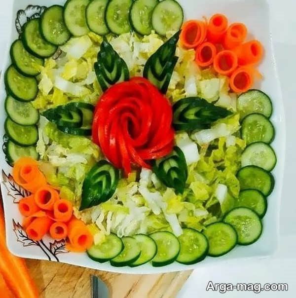تزیین سالاد برای اشتهابرانگیز بودن