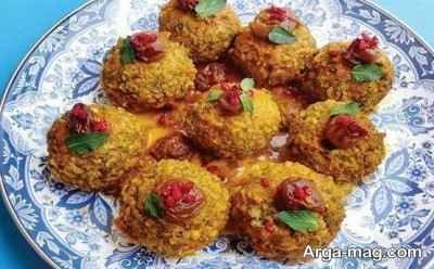 رسپی کوفته برنجی خرمایی