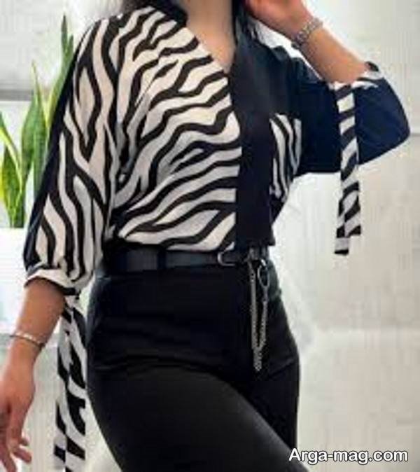 مدل بلوز زنانه 1404 در طرح خاص