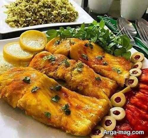 دیزاین قشنگ ماهی سرخ شده